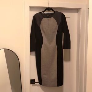 Knit Escada Dress, Size 40/ 3 Shades Of Gray, Like New
